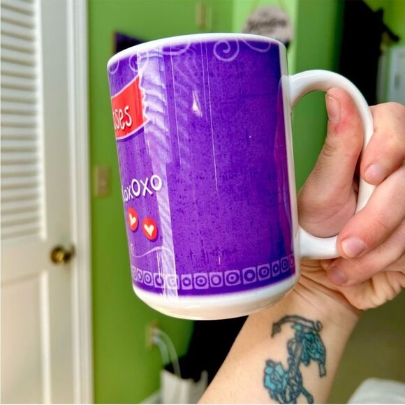 Dog Lovers Pugs & Kisses Print Ceramic Kitchen Coffee & Tea Mug - Picture 4 of 6